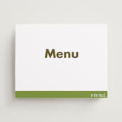 "Portrait" - Menu Signs in Charcoal by Minted - Front