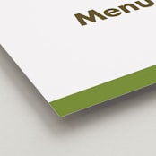 "Portrait" - Menu Signs in Charcoal by Minted - Detail