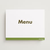 "Portrait" - Menu Signs in Charcoal by Minted - Front
