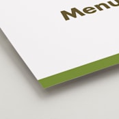 "Portrait" - Menu Signs in Charcoal by Minted - Detail