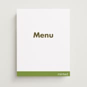 "Portrait" - Menu Signs in Charcoal by Minted - Front