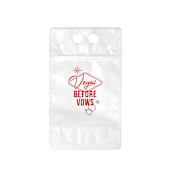 "Vegas Before Vows Plastic Pouch, Set of 12" - Favor Bags in clear by ForYourParty