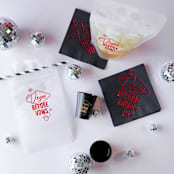 "Vegas Before Vows Plastic Pouch, Set of 12" - Favor Bags in clear by ForYourParty