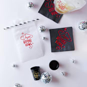 "Vegas Before Vows Plastic Pouch, Set of 12" - Favor Bags in clear by ForYourParty