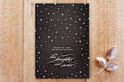 "A Warm Cozy Holiday" - Cards in Chalkboard Black by Gray Star Design - Front