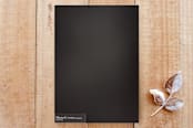 "A Warm Cozy Holiday" - Cards in Chalkboard Black by Gray Star Design - Back