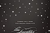 "A Warm Cozy Holiday" - Cards in Chalkboard Black by Gray Star Design - Close-Up