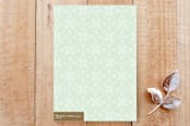 "Joyful Snowfall" - Cards in Mint by Jennifer Postorino - Back