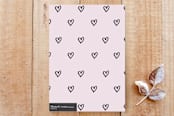 "Handwritten Love" - Cards in Gray by Tiendita Arroyo™ - Back