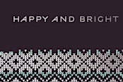 "Knitted Christmas" - Cards in Deep Aubergine by Simi Gauba - Close-Up