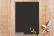 "Holly & Berries" - Cards in Deep Grey by Simi Gauba - Back