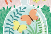 "Butterfly Terrarium" - Cards in Dawn by Charla Pettingill - Close-Up