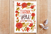 "Thank you bloom" - Cards in coral by Kay Wolfersperger - Front