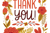 "Thank you bloom" - Cards in coral by Kay Wolfersperger - Close-Up