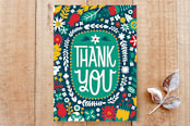 "Thank you wreath" - Cards in forest by Kay Wolfersperger - Front