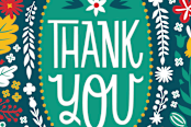 "Thank you wreath" - Cards in forest by Kay Wolfersperger - Close-Up