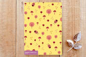 "Thank you field" - Cards in butter by Kay Wolfersperger - Back
