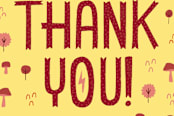"Thank you field" - Cards in butter by Kay Wolfersperger - Close-Up