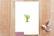 "Relax." - Cards in cactus by Deborah Chou - Back