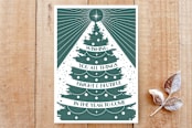 "Christmas Tree Wishes" - Cards in Cucumber by Emanuela Carratoni - Front