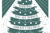 "Christmas Tree Wishes" - Cards in Cucumber by Emanuela Carratoni - Close-Up