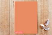 "no tricks, just treats" - Cards in pumpkin orange by clearlytangled studio - Back