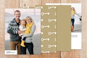"Turn-key" - Moving Announcements in Gold by Erica Krystek - Back of Card
