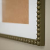 "Thyme Beaded Frame with White Mat" - Frames in green by Lily Field Studio