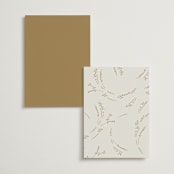 "fresh tropical" - Foil-Pressed Menus in Greenery by Phrosné Barwood - Back of Card Options