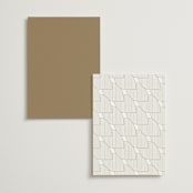 "The Wedding" - Foil-Pressed Menus in Marshmallow by Kaydi Bishop - Back of Card Options