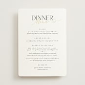 "Overlay" - Foil-Pressed Menus in Silk by Kelly Schmidt - Front