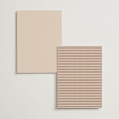 "Romantic Frame" - Foil-Pressed Menus in Peony by Wildfield Paper Co - Back of Card Options