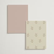 "French Train" - Foil-Pressed Menus in Rose by Ani Somi - Back of Card Options