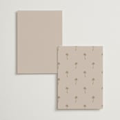 "Sunset by the Sea" - Foil-Pressed Menus in Tan by lulu and isabelle - Back of Card Options