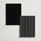 "Petite Sprig" - Foil-Pressed Menus in Black Dahlia by Olivia Raufman - Back of Card Options