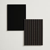 "Black Tie Affair" - Foil-Pressed Menus in Onyx by Hooray Creative - Back of Card Options