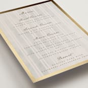 "Mountain Love" - Foil-Pressed Menus in Dew by Petra Kern - Detail