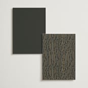 "Fringe" - Foil-Pressed Menus in Midnight by Leah Bisch - Back of Card Options