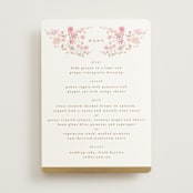 "meadow cross" - Foil-Pressed Menus in Spring by Phrosné Barwood - Front