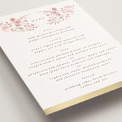 "meadow cross" - Foil-Pressed Menus in Spring by Phrosné Barwood - Detail