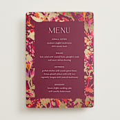 "Bright abstract" - Foil-Pressed Menus in Sangria by Jessica Corliss - Front
