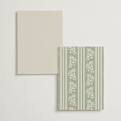 "Shimmering Hydrangeas" - Foil-Pressed Menus in Tea Time by Susan Zinader - Back of Card Options