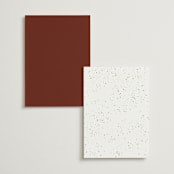 "Brooklyn Bridge" - Foil-Pressed Menus in Chiffon by Cass Loh - Back of Card Options