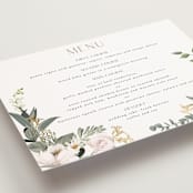 "Country Garden" - Foil-Pressed Menus in Verdant by Susan Moyal - Detail