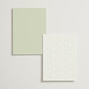 "In the country" - Foil-Pressed Menus in Forest by Paper Sun Studio - Back of Card Options