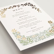 "In the country" - Foil-Pressed Menus in Forest by Paper Sun Studio - Detail
