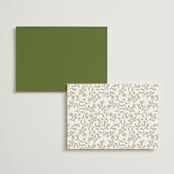 "Harmony" - Foil-Pressed Menus in Summer by Susan Moyal - Back of Card Options