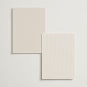 "Bliss" - Foil-Pressed Menus in Champagne by Leah Bisch - Back of Card Options