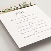 "Bliss" - Foil-Pressed Menus in Champagne by Leah Bisch - Detail