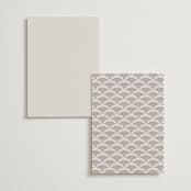 "Deco Nouveau" - Foil-Pressed Menus in Vanilla by Lori Wemple - Back of Card Options